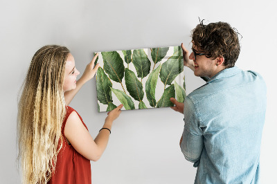 Tableau verre magnétique Feuilles de palmier