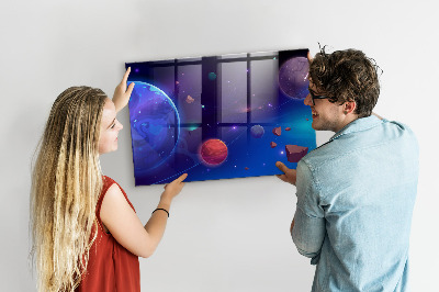 Tableau magnétique pour magnets Planètes galaxies