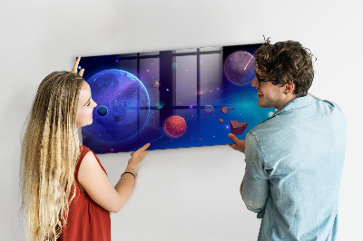 Tableau magnétique pour magnets Planètes galaxies