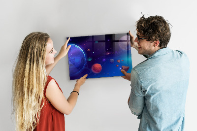 Tableau magnétique pour magnets Planètes galaxies