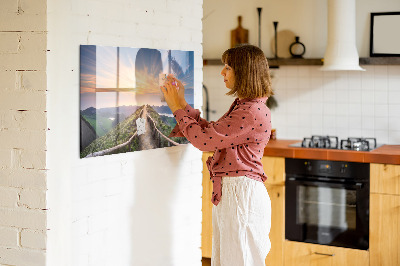 Tableau magnétique Paysage de montagne