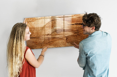 Tableau magnétique cuisine design Texture du bois