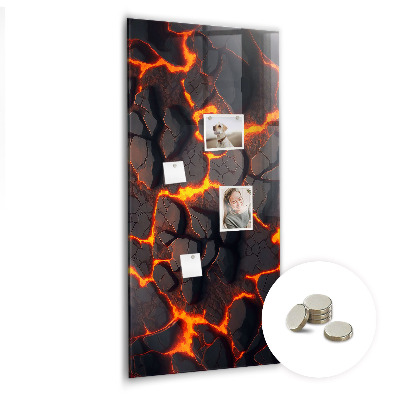 Tableau pour magnet Volcan de lave