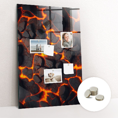 Tableau pour magnet Volcan de lave