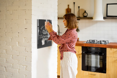 Tableau magnétique pour cuisine Affiche rétro