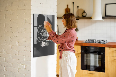 Tableau magnétique pour cuisine Affiche rétro