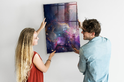 Tableau aimanté mural Espace galaxie