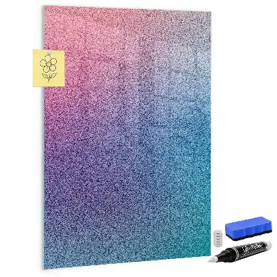 Tableau magnétique pour dessiner motif abstrait en dégradé