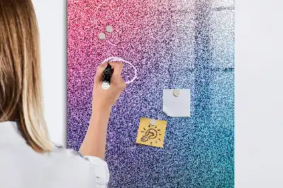 Tableau magnétique pour dessiner motif abstrait en dégradé