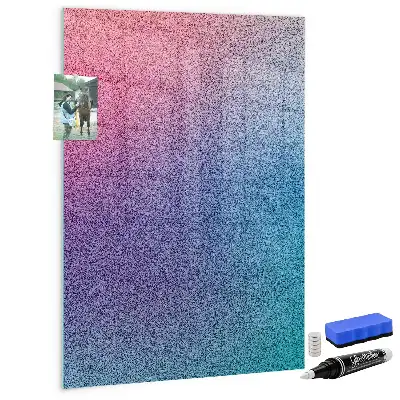 Tableau magnétique pour dessiner motif abstrait en dégradé