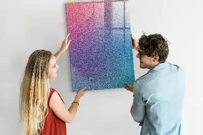Tableau magnétique pour dessiner motif abstrait en dégradé