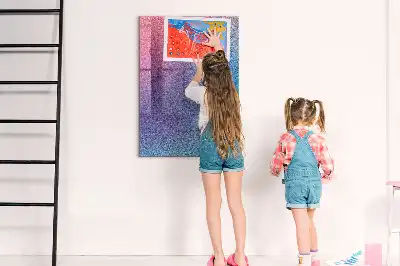 Tableau magnétique pour dessiner motif abstrait en dégradé