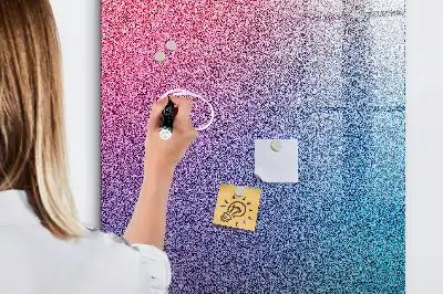 Tableau magnétique pour dessiner motif abstrait en dégradé