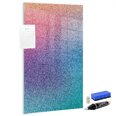 Tableau magnétique pour dessiner motif abstrait en dégradé