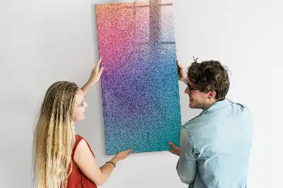 Tableau magnétique pour dessiner motif abstrait en dégradé