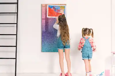 Tableau magnétique pour dessiner motif abstrait en dégradé