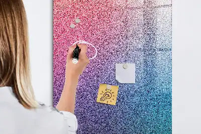 Tableau magnétique pour dessiner motif abstrait en dégradé