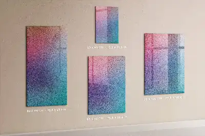 Tableau magnétique pour dessiner motif abstrait en dégradé