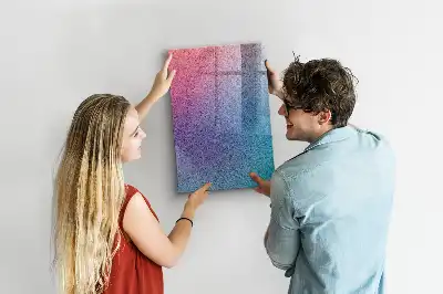 Tableau magnétique pour dessiner motif abstrait en dégradé
