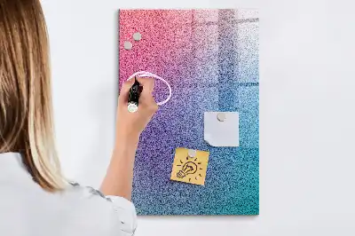 Tableau magnétique pour dessiner motif abstrait en dégradé