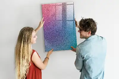 Tableau magnétique pour dessiner motif abstrait en dégradé