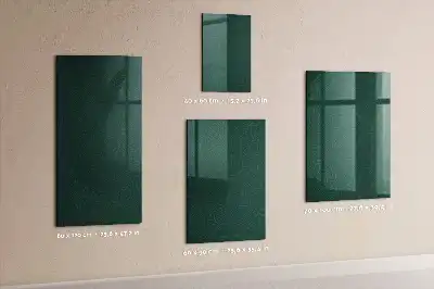 Tableau magnétique pour écrire avec motif de feuilles linéaires