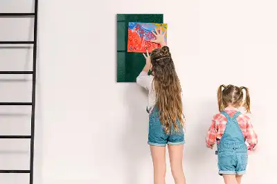 Tableau magnétique pour écrire avec motif de feuilles linéaires