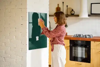 Tableau magnétique pour écrire avec motif de feuilles linéaires