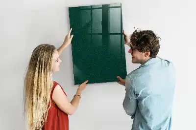 Tableau magnétique pour écrire avec motif de feuilles linéaires