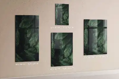 Tableau magnétique pour écrire modèle Jungle de feuilles