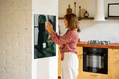 Tableau magnétique pour écrire modèle Jungle de feuilles
