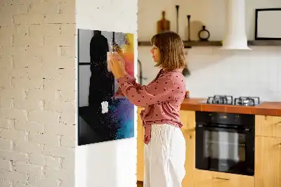 Poudre colorée pour tableau magnétique