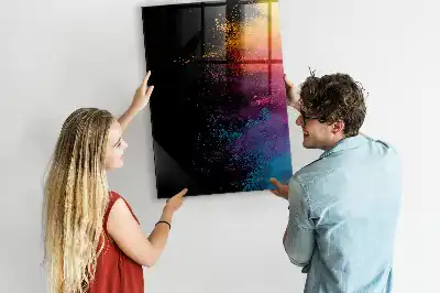 Poudre colorée pour tableau magnétique