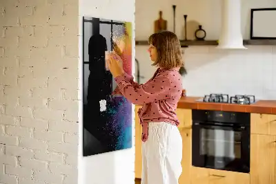 Poudre colorée pour tableau magnétique