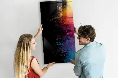 Poudre colorée pour tableau magnétique