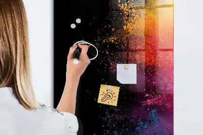 Poudre colorée pour tableau magnétique