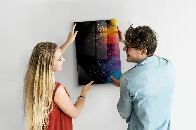 Poudre colorée pour tableau magnétique