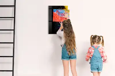 Poudre colorée pour tableau magnétique