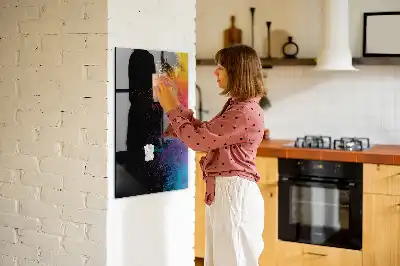 Poudre colorée pour tableau magnétique