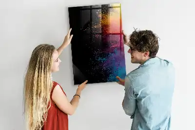 Poudre colorée pour tableau magnétique