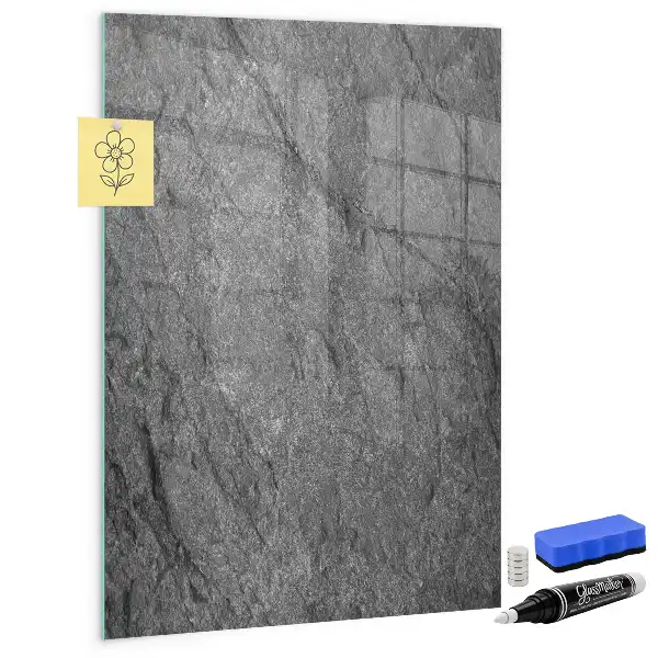 Tableau magnétique pour écrire motif texture de roche