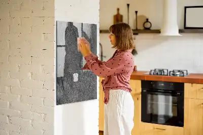 Tableau magnétique pour écrire motif texture de roche