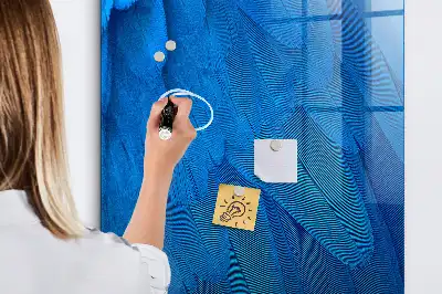 Tableau magnétique pour écrire plumes d'oiseau