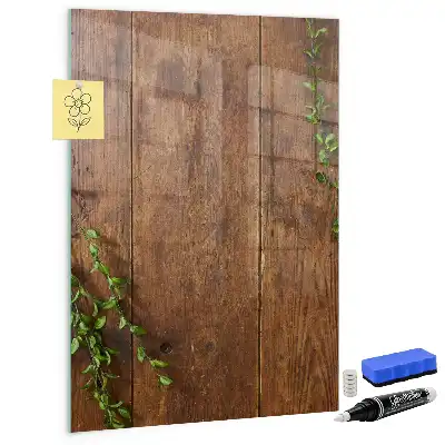 Tableau magnétique pour dessiner en bois rustique