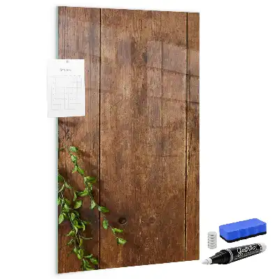 Tableau magnétique pour dessiner en bois rustique
