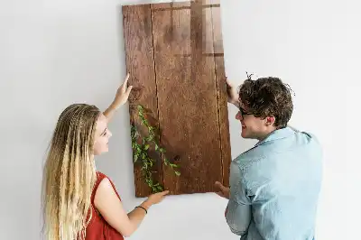 Tableau magnétique pour dessiner en bois rustique