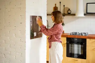Tableau magnétique pour dessiner en bois rustique