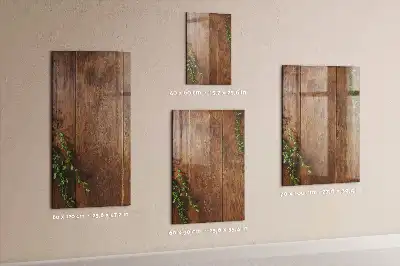 Tableau magnétique pour dessiner en bois rustique