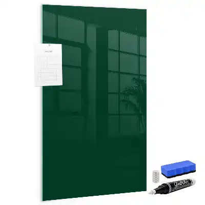 Tableau magnétique pour écrire couleur vert bouteille