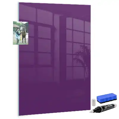 Tableau magnétique pour écrire de couleur violette